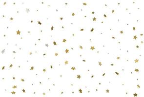 gouden ster achtergrond. 3D gouden sterren confetti. vector