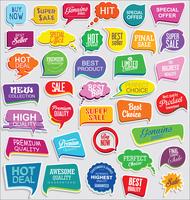 Moderne badges stickers en labels-collectie vector