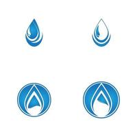 waterdruppel logo sjabloon illustratie - vector