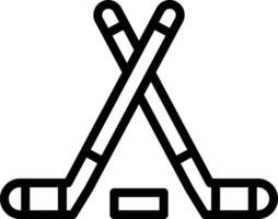 hockey stok vector icoon