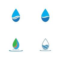 waterdruppel logo sjabloon illustratie - vector