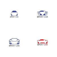 sport auto silhouet logo vector sjabloon pictogrammen app