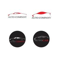 auto silhouet logo vector sjabloon pictogrammen