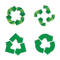 groene pijl recycle logo vector pictogrammalplaatje