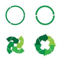 groene pijl recycle logo vector pictogrammalplaatje