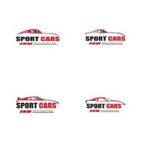 sportwagen logo sjabloon ontwerp vector