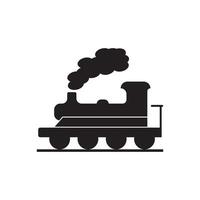 trein icoon, silhouet logo gemakkelijk ontwerp illustratie vector