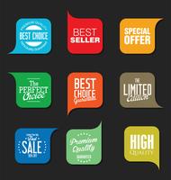 Moderne badges stickers en labels-collectie vector