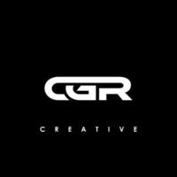 cgr brief eerste logo ontwerp sjabloon vector illustratie