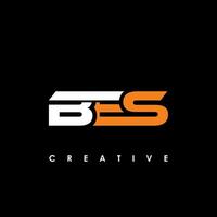 bes brief eerste logo ontwerp sjabloon vector illustratie