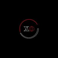 xo creatief modern brieven logo ontwerp sjabloon vector