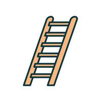 ladder icoon voor beklimming en bouw gereedschap vector