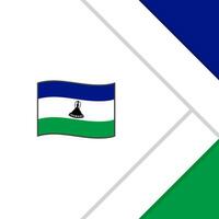 Lesotho vlag abstract achtergrond ontwerp sjabloon. Lesotho onafhankelijkheid dag banier sociaal media na. Lesotho tekenfilm vector