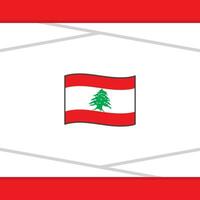 Libanon vlag abstract achtergrond ontwerp sjabloon. Libanon onafhankelijkheid dag banier sociaal media na. Libanon vector