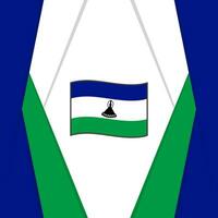 Lesotho vlag abstract achtergrond ontwerp sjabloon. Lesotho onafhankelijkheid dag banier sociaal media na. Lesotho achtergrond vector