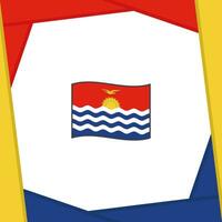 Kiribati vlag abstract achtergrond ontwerp sjabloon. Kiribati onafhankelijkheid dag banier sociaal media na. Kiribati banier vector