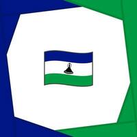 Lesotho vlag abstract achtergrond ontwerp sjabloon. Lesotho onafhankelijkheid dag banier sociaal media na. Lesotho banier vector