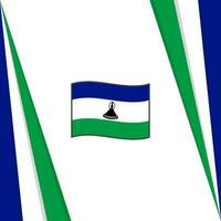 Lesotho vlag abstract achtergrond ontwerp sjabloon. Lesotho onafhankelijkheid dag banier sociaal media na. Lesotho vlag vector