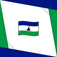 Lesotho vlag abstract achtergrond ontwerp sjabloon. Lesotho onafhankelijkheid dag banier sociaal media na. Lesotho onafhankelijkheid dag vector