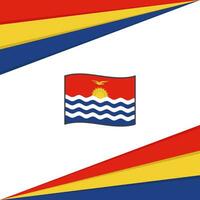 Kiribati vlag abstract achtergrond ontwerp sjabloon. Kiribati onafhankelijkheid dag banier sociaal media na. Kiribati ontwerp vector