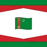 turkmenistan vlag abstract achtergrond ontwerp sjabloon. turkmenistan onafhankelijkheid dag banier sociaal media na. turkmenistan vector