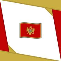 Montenegro vlag abstract achtergrond ontwerp sjabloon. Montenegro onafhankelijkheid dag banier sociaal media na. Montenegro onafhankelijkheid dag vector