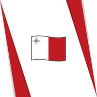 Malta vlag abstract achtergrond ontwerp sjabloon. Malta onafhankelijkheid dag banier sociaal media na. Malta vlag vector