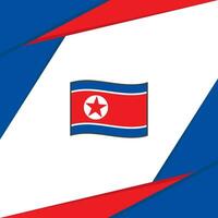 noorden Korea vlag abstract achtergrond ontwerp sjabloon. noorden Korea onafhankelijkheid dag banier sociaal media na. noorden Korea vector