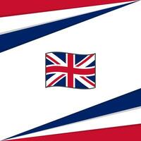 Verenigde koninkrijk vlag abstract achtergrond ontwerp sjabloon. Verenigde koninkrijk onafhankelijkheid dag banier sociaal media na. Verenigde koninkrijk ontwerp vector