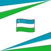 Oezbekistan vlag abstract achtergrond ontwerp sjabloon. Oezbekistan onafhankelijkheid dag banier sociaal media na. Oezbekistan ontwerp vector