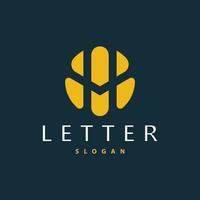 eerste hm brief logo, modern en luxe vector minimalistische mh logo sjabloon