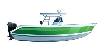 snelheid boot vector illustratie geïsoleerd Aan wit achtergrond