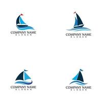 oceaan cruise lineair schip silhouet eenvoudige lineaire logo-vector vector