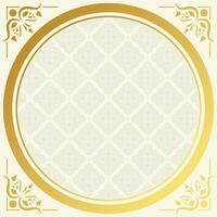 blanco achtergrond van luxueus goud ornamenten vector