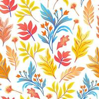 bloemen naadloos patroon met vector bloemen en bladeren. pastel kleuren, wijnoogst decoratie. klaar voor afdrukken Aan textiel, omhulsel papier of behang