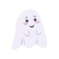 schattig halloween geest. vector illustratie