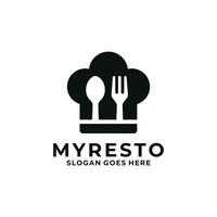 restaurant logo ontwerp vector illustratie