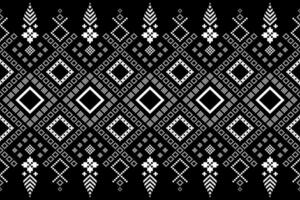 natuur jaargangen kruis steek traditioneel etnisch patroon paisley bloem ikat achtergrond abstract aztec Afrikaanse Indonesisch Indisch naadloos patroon voor kleding stof afdrukken kleding jurk tapijt gordijnen en sarong vector