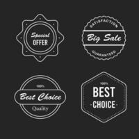 retro vintage badges en labels-collectie vector