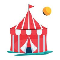 modieus circus tent vector