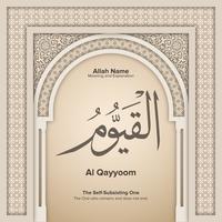 99 namen van Allah met Betekenis en Toelichting vector