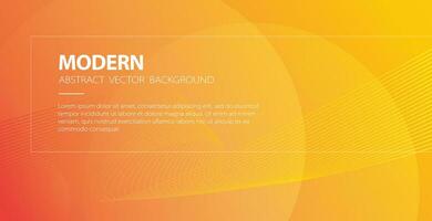 oranje abstract modern achtergrond met golvend lijnen vector banier, elegant Golf backdrop poster of folder met licht en technologie strepen, kromme energie vloeistof helling sjabloon ontwerp beeld