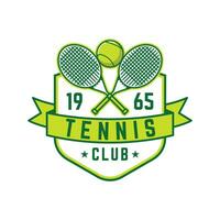 tennis logo tennis club sport- insigne sjabloon ontwerp vector