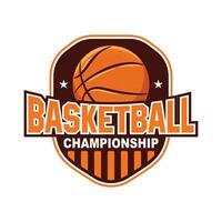 basketbal club logo. basketbal sport club embleem. basketbal team vector