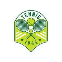 tennis logo tennis club sport- insigne sjabloon ontwerp vector