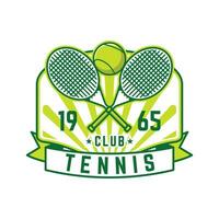 tennis logo tennis club sport- insigne sjabloon ontwerp vector