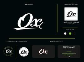 modern os logo afbeelding, luxe kleding os mode logo branding voor kleding vector