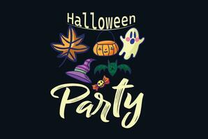 halloween t-shirt ontwerp. vector