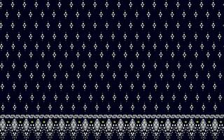 borduurwerk meetkundig etnisch oosters naadloos patroon traditioneel Aan donker blauw achtergrond. aztec stijl abstract vector illustratie.ontwerp voor textuur, stof, kleding, verpakking, decoratie, sarong