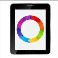 abstracte ontwerptablet. vector illustratie